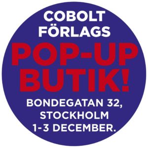 Cobolt förlags pop up-butik